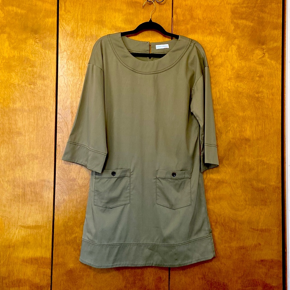 August Morgan Small Khaki Dress